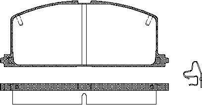 Triscan Bremsbelagsatz, Scheibenbremse 8110 13089 Für Toyota