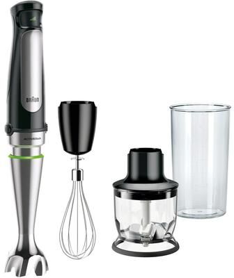 Braun MultiQuick 7 Smart-Speed Hand Blender with 500 Watts of Power, Whisk, and 1.5-Cup Chopper