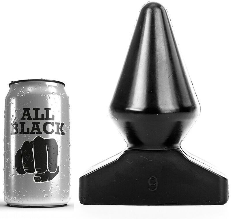 all black plug anal noir 18,5cm