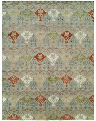 KALATY Legacy Ice Blue Hand-Knotted Area Rug (2' x 3') - 2' x 3'