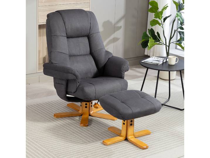 TV-Sessel DUO COLLECTION Bordeaux , grau (anthrazit), B:86cm H:105cm T:96cm, Luxus-Microfaser (100% Polyester), Sessel, TV-Sessel, mit Hocker und Relaxfunktion, 360 Grad drehbar