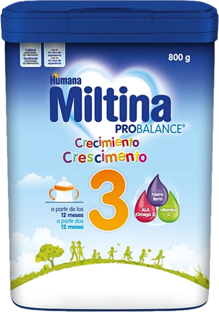 Humana Miltina Probalance 3 Crescimento 12m+ 800g