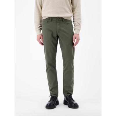5-Pocket-Hose LERROS "Moderne 5-Pocket Hose", Herren, Gr. 31, Länge 32, grün (nordic olive), 80% Baumwolle, 17% Lyocell, 3% Elasthan, Hosen 5-Pocket-Hose