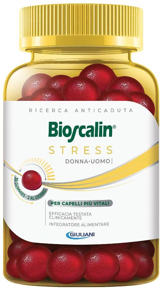GIULIANI SpA Bioscalin, Stress Integratore Alimentare per Capelli, 30 Gummies