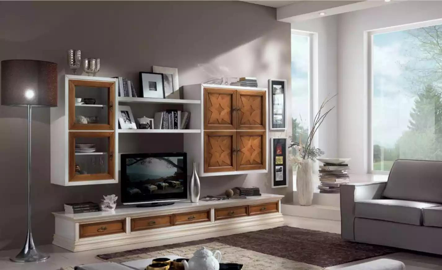 Italiaanse houten design dressoir voor in de woonkamer