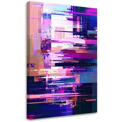 LEINWANDBILD Abstraktion in Violetttönen 80x120cm