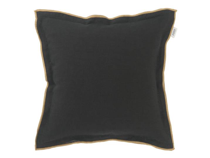 Schöner Wohnen Kissenbezug Sw-Look, Schwarz, Uni, 38x38 cm, hochwertige Qualität, Heimtextilien, Bezüge, Kissenbezüge