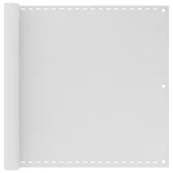 vidaXL Balkonsichtschutz HDPE 90x600 cm weiß