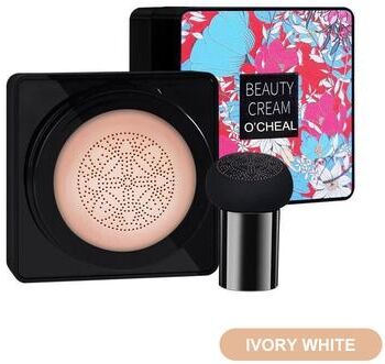 Perfect Picks Market OCHEAL Mushroom Head BB Cream Foundation Face Makeup Concealer & Cushion Compact 01 Ivory Flower