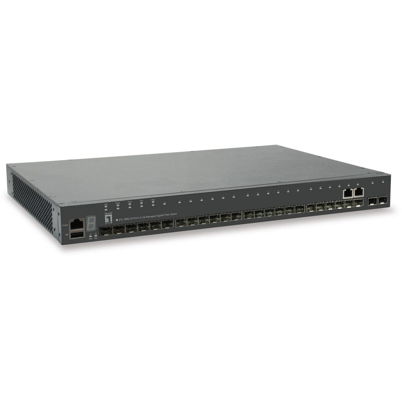 LevelOne 28-Port Stackable L3 Switch (GTL-2882)
