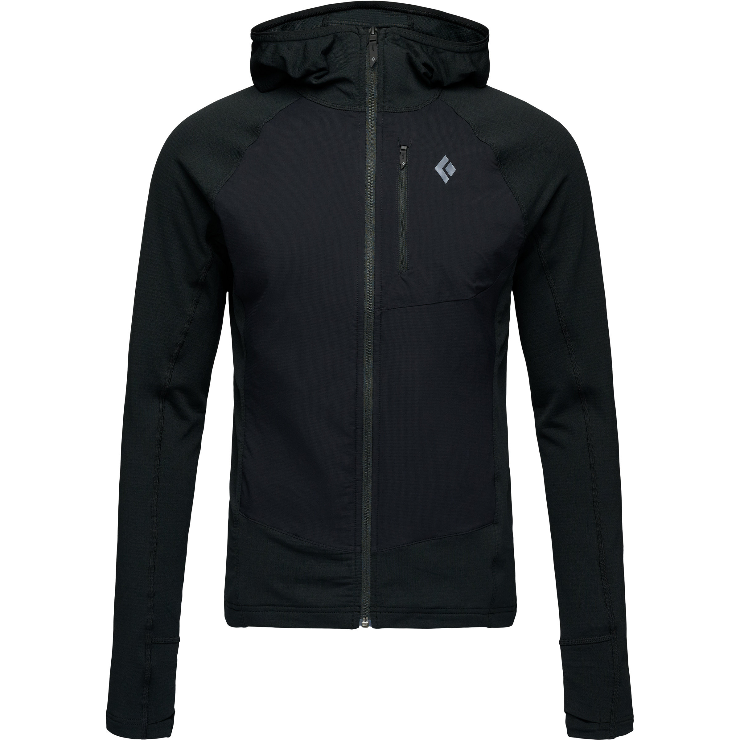 Black Diamond Coefficient LT Hybrid Herren Fleecejacke schwarz Größe S Trekking Widerstandsfähig Wasserabweisend