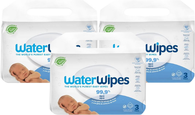 WaterWipes Toalhitas Biodegradáveis 9x60 unidades