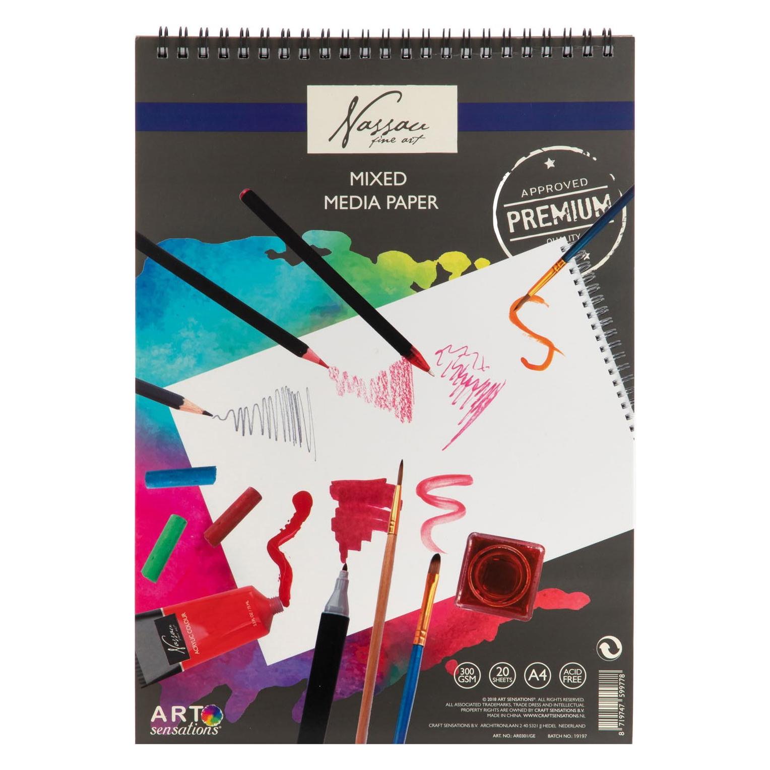 Art Sensations Nassau A4 Skizzenblock (A4) (AR0301/GE)