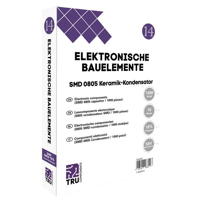 Tru Components Chip-Kondensatoren Album 14- Serie 0805, 50V, ±10%, 1000 tlg (T1806P023)
