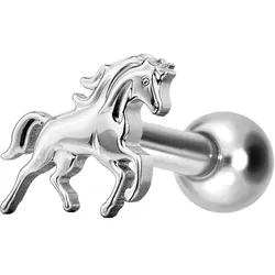 Titan Ohrpiercing mit Innengewinde PFERD