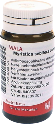 WALA Heilmittel GmbH MYRISTICA SEBIFERA COMP.Globuli 20 g 08786721