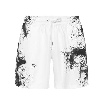 Shorts PLEIN SPORT "Splash", Herren, Gr. 3XL, US-Größen, 01, weiß, Obermaterial: 100% Polyester, Hosen Shorts