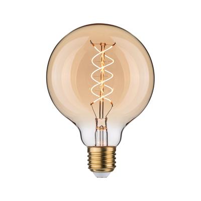 PAULMANN LED-Leuchtmittel "Rustic Shine G95 300lm 4,2W 1800K S gold 230V", goldfarben, L:13,5cm Ø:9,5cm, Leuchtmittel