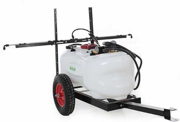 GeoTech CZ100D - Cuve de pulvérisation pour tracteur tondeuse - Pompe 12V - 100L