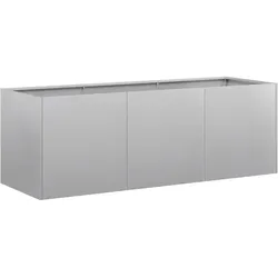 Helloshop26 - Moderner rechteckiger Pflanzkübel für Garten oder Terrasse 120 x 40 x 40 cm aus verzinktem Stahl