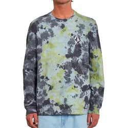 Volcom Longsleeve Iconic Dye Lime Tie Dye - S - S