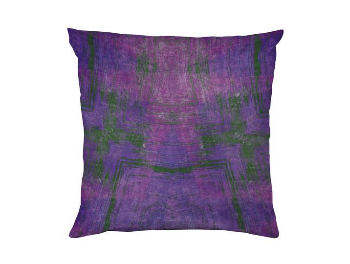 Dekokissen QUEENCE Abstrakt lila , bunt (bedruckt), B:40cm L:40cm, Polyester, Dekokissen_Sitzkissen_Kissenhüllen, Dekokissen, Beidseitig bedruckte Kissenhülle, Kissen 40x40cm, inkl. Reissverschluss
