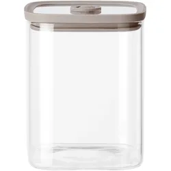Vorratsglas Selina Taupe/Klar ca. 1L