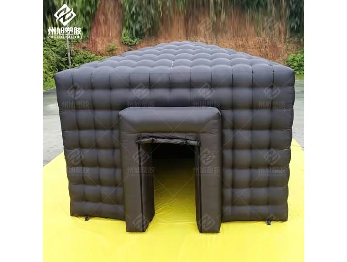 Tente de discothèque gonflable carrée avec éclairage disco, tente cube gonflable portable pour événements intérieurs et extérieurs