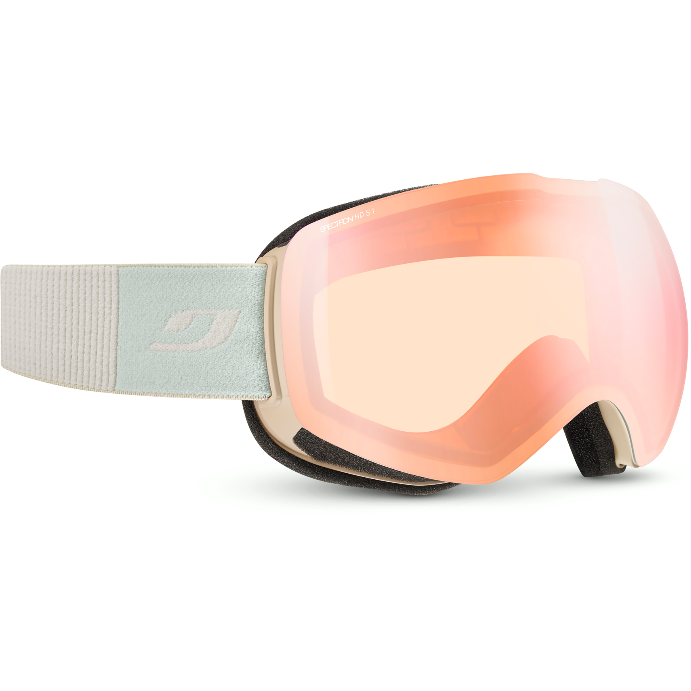 Julbo Shadow Spectron HD1 Skibrille Skibrillen beige zinnoberrot Größe L Trekking