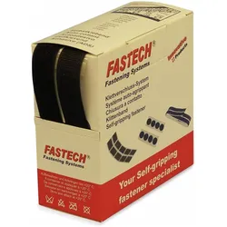 Fastech, Klettband, Box 5m Klettband 20mm, schwarz (20 mm)