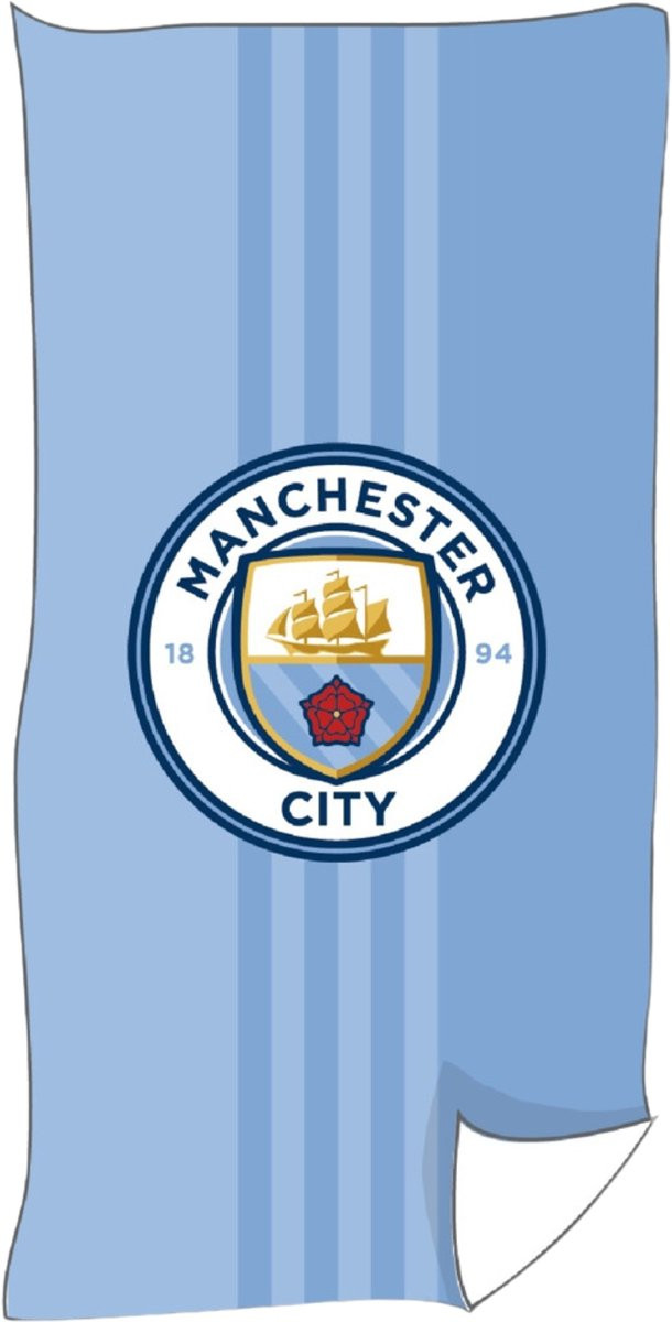 Manchester City Strandlaken voor kinderen - Lichtblauw