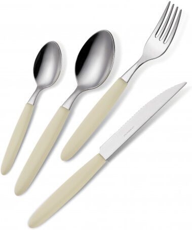 dechome Barf24lig614 Set Posate 24 Pezzi Colore Avorio - Barf24lig614