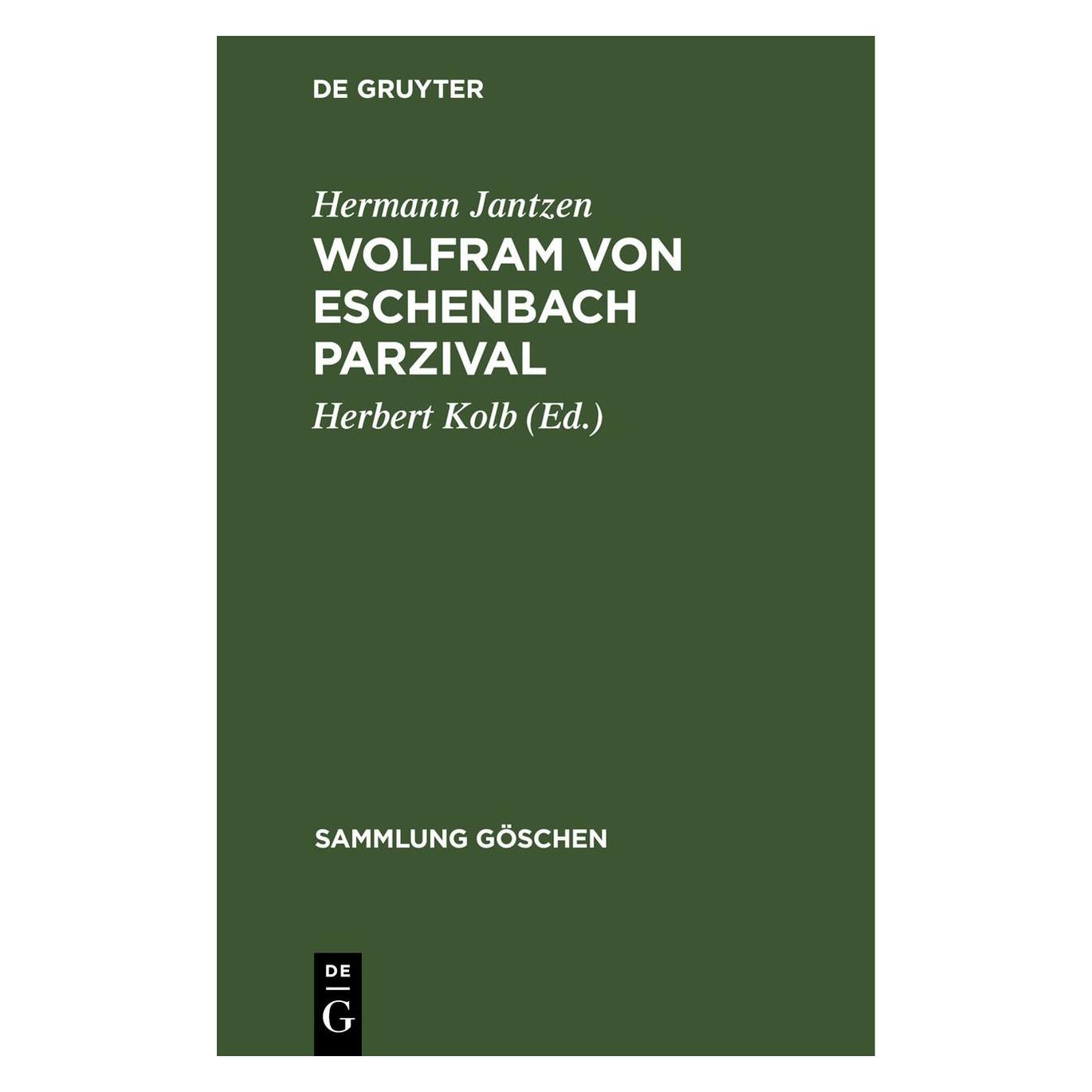 De Gruyter Jantzen:Wolfram von Eschenbach Parzival (Deutsch, Hardcover, Hermann Jantzen) (67777560)