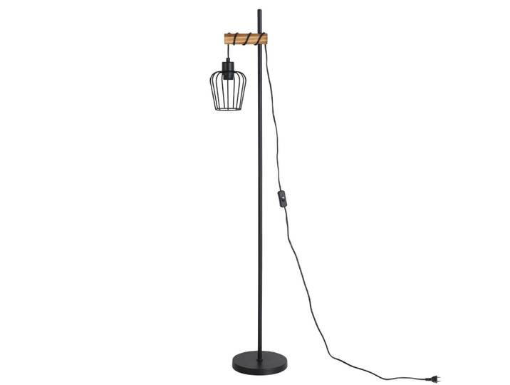 Lampadaire en fer noir 22x22x140cm e27