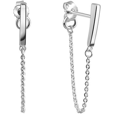 Paar Ohrstecker FIRETTI "Schmuck Geschenk Silber 925 Ohrschmuck Ohrringe Stäbchen", silber (silberfarben), Ohrringe, Damen, Silber 925 (Sterlingsilber)
