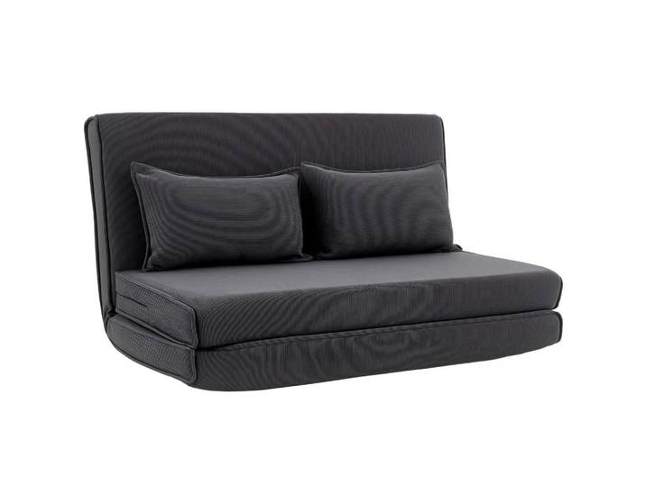 Homcom Bodensofa 100% Polyester (Cord) Dunkelgrau, Textil, Füllung: Schaumstoff,Schaumstoff, einzeln stellbar, 208x13x135 cm, Wohnzimmer, Sessel