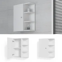Vicco Hängeschrank Fynn Badschrank Badezimmerschrank mit Ablagen Badregal