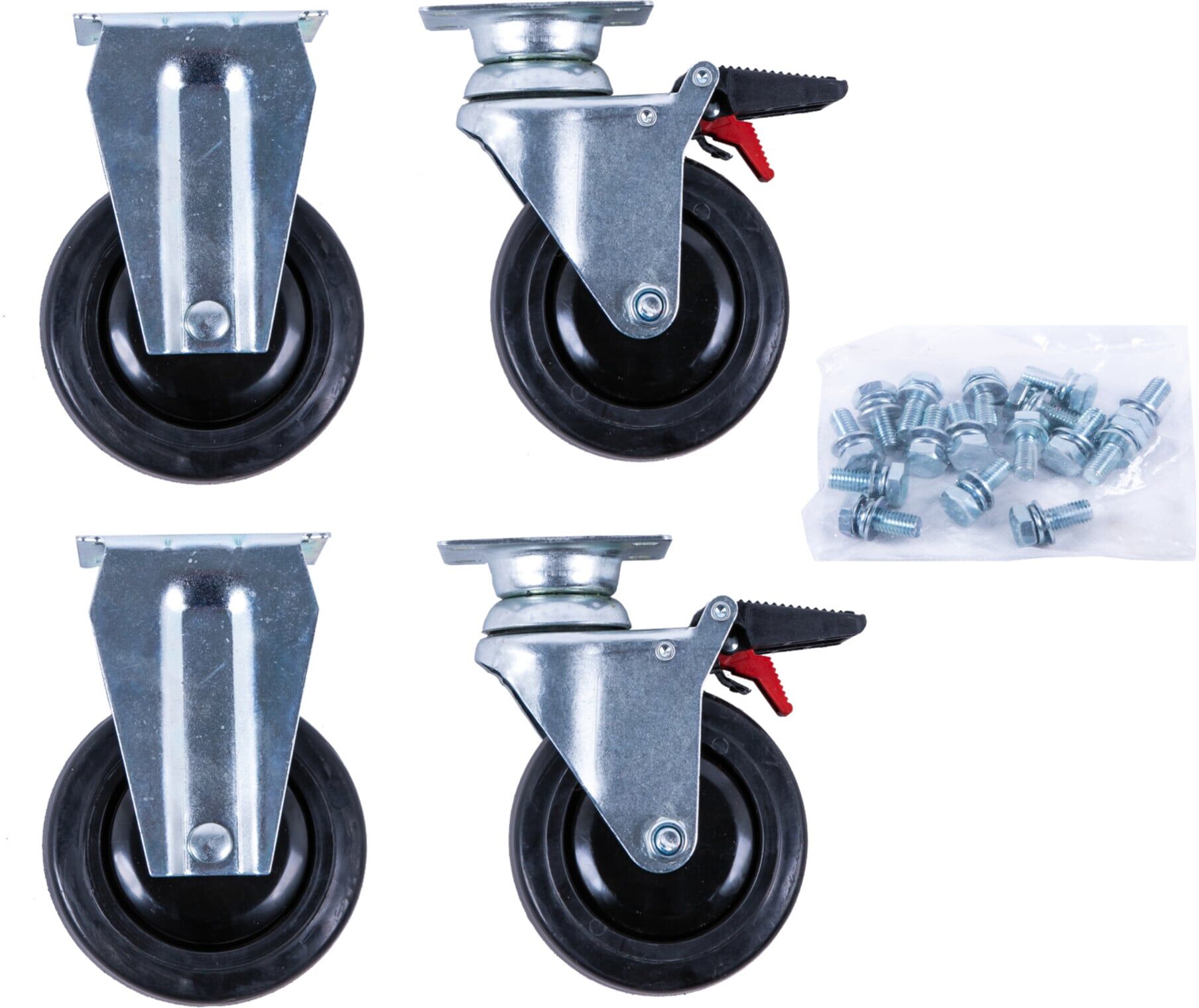 KS Tools Rollen-Satz zu PERFORMANCEplus Werkstattwagen inkl. Schrauben (873.5008-R014P)