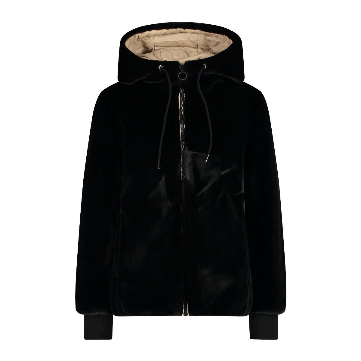CMP Woman Jacket FIX Hood nero (U901) 48 33K0416-U901-48