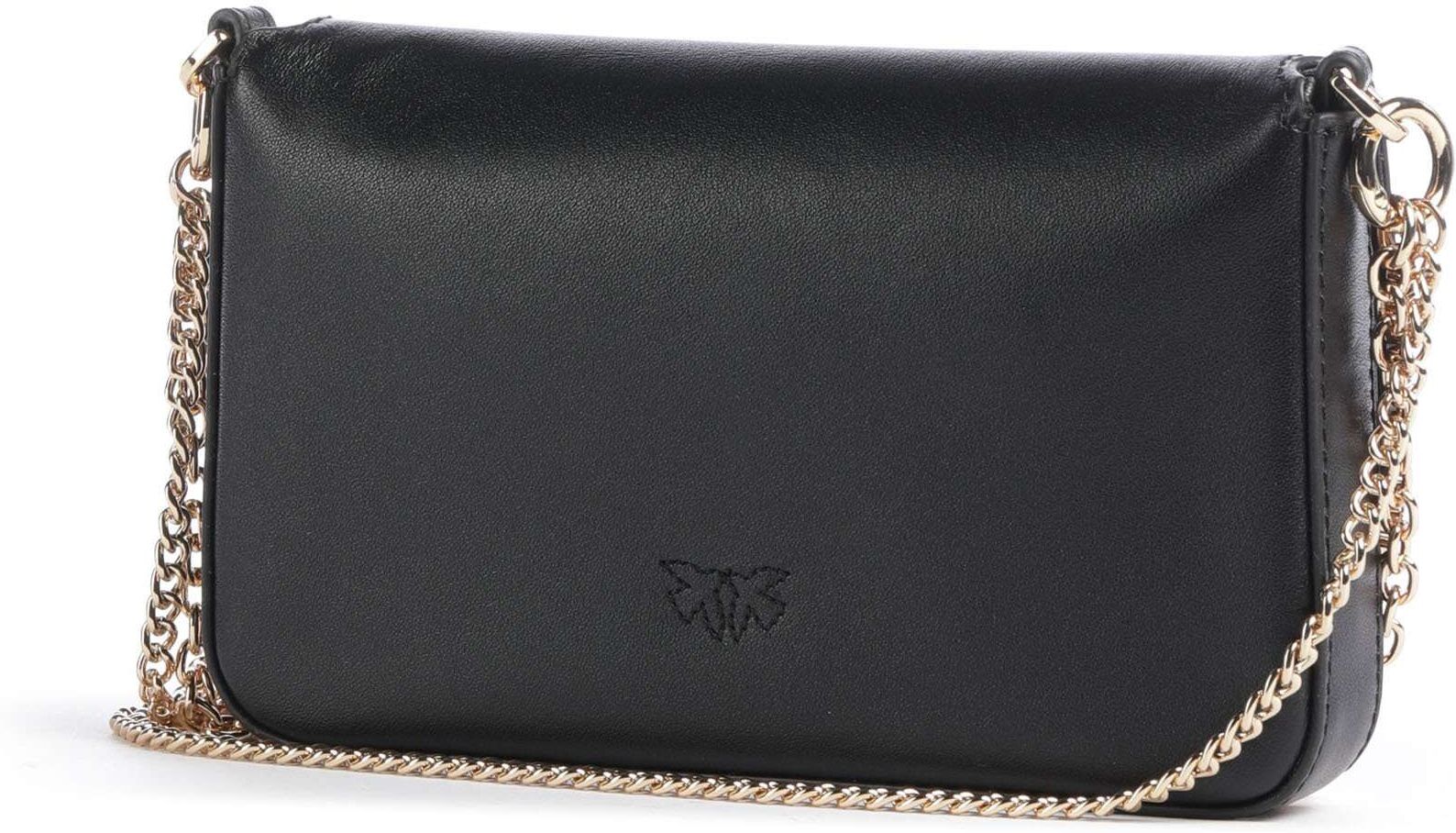 Pinko Umhängetasche aus Leder, schwarz