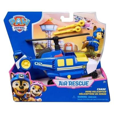 PAW Patrol Air Rescue, Chases Polizei-Rettungshubschrauber mit Geschoss-Abwurf und Chase Spielfigur (Basis Fahrzeug)