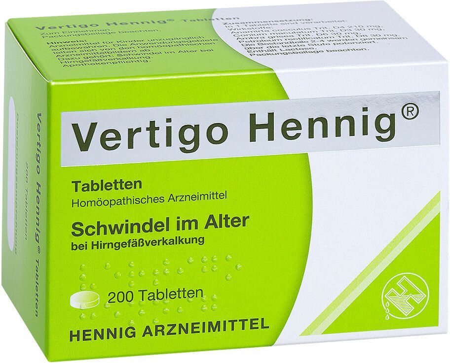 HENNIG ARZNEIMITTEL Vertigo Hennig Tabletten 200 St