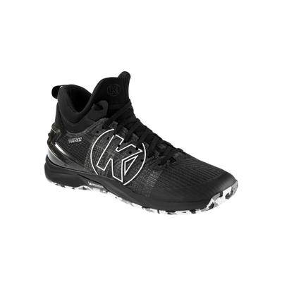 Hallenschuh KEMPA "Hallen-Sport-Schuhe ATTACK MID", Kinder, Gr. 11,5, schwarz, Obermaterial: 100% Textilmaterial TEXMAT., Schuhe Hallenschuh