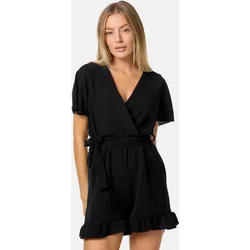 PM SELECTED Damen Playsuit Wickeloptik Jumpsuit Kurzoverall PM28