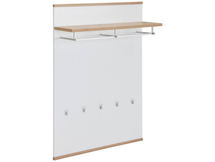 Xora Garderobenpaneel, Weiß, Eiche Artisan, 85x119x28 cm, Aufhängemöglichkeit, Garderobe, Garderoben-Sets & Garderoben-Serien, Garderoben-Serien