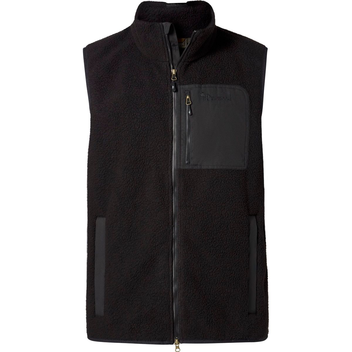 Pinewood Pile Fleece Vest black (400) XL 1-52660400008