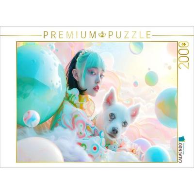 CALVENDO Puzzle Figuren in einer bunten Welt im Anime-Stil | 2000 Teile Lege-Größe 90x67cm Foto-Puzzle für glückliche Stunden