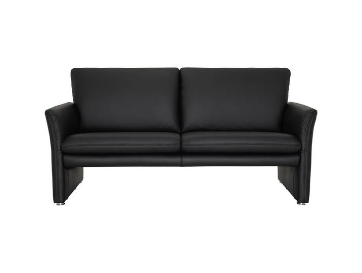 Sofa Felix Leder schwarz B 181 T 86 cm - Sofa