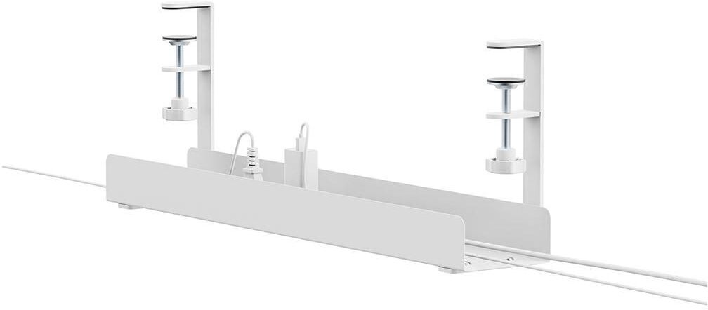 Neomounts ADS07-121 Under-Desk Cable Management Tray 60cm Clamp-On - White