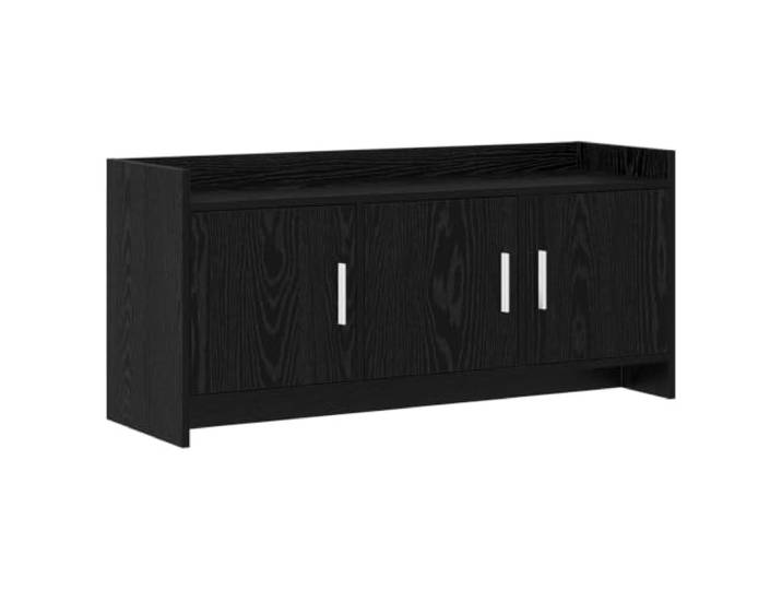 Makastle TV-Schrank 102x33x47 cm Schwarze Eiche Holzwerkstoff